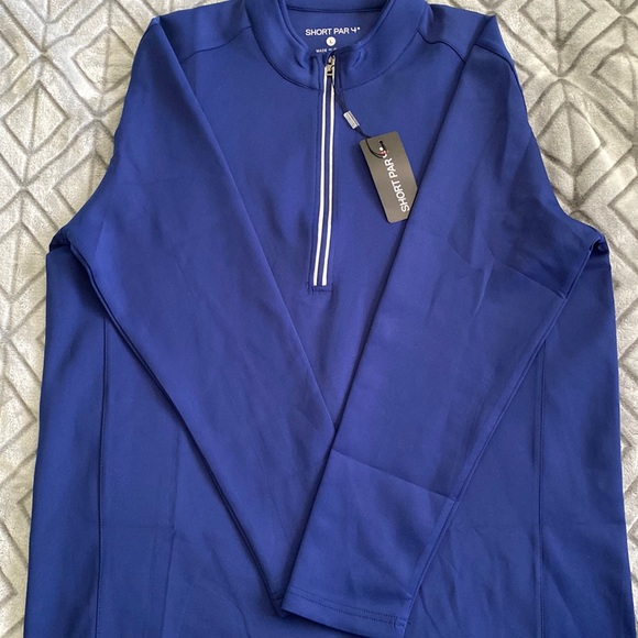 Navy Mens Golf Pull Over - Picture 1 of 6